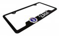 Air Force Dad 3d Black Metal License Plate Frame Universal Fit For Cars Heavy Duty Weather Resistant Open Corner Design