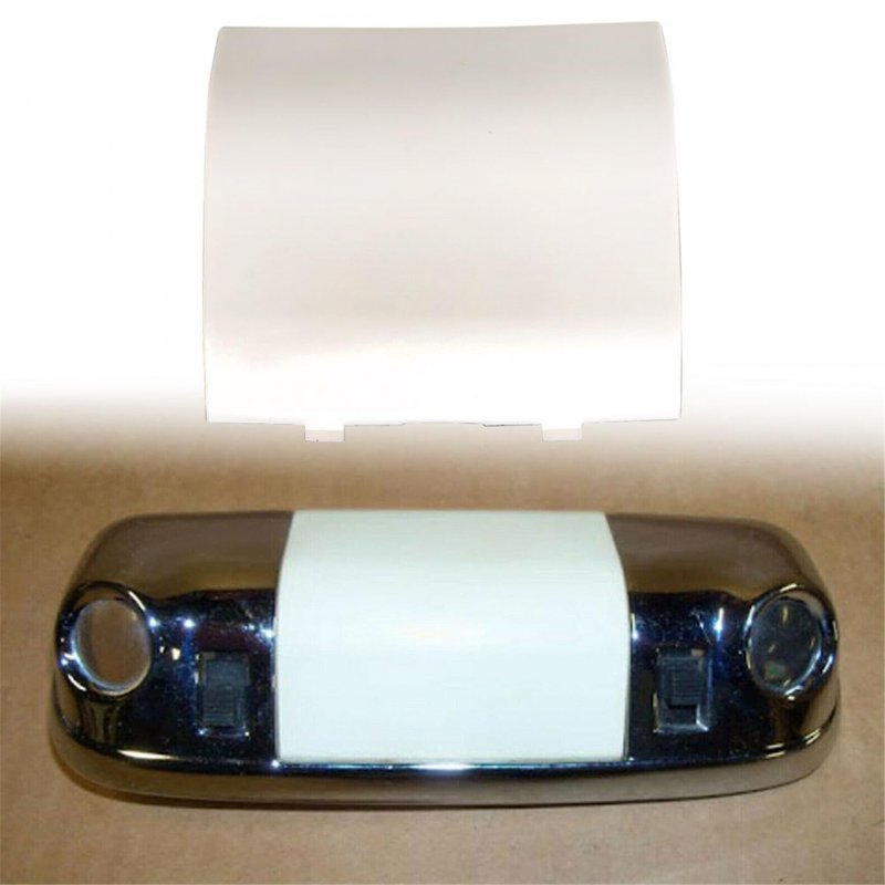 Interior Roof Bulb White Lens Cover For Mustang F150 F250 1980 To 1996 Rectangular Dome Map Light Ceiling Console Replacement
