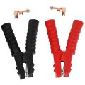 Heavy Duty Pure Copper Alligator Clips Battery Jumper Cable Clamps 2 Piece Set For Car Vehicle Boat Charger 