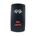 Laser Backlit Orange Rocker Switch Side Lights 20a 12v On Off Led Light Stv Motorsports 