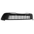 Front Bumper Grille Lower Grill Gloss Black With Radar Holes Replacement For 2018 2019 2020 Camry Le Xle