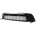 Front Bumper Grille Lower Grill Gloss Black With Radar Holes Replacement For 2018 2019 2020 Camry Le Xle