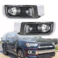 2-pack Front Driving Fog Light With Chrome Bezel Set Replacement For 4runner Limited 2014-2021 