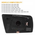 X Autohaux Mirror Glass Heated With Backing Plate Driver Side Left Rear View For Mercedes-benz E320 S600