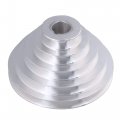 Cnbtr 25mm Bore4mm-150mm Outter Dia Aluminum 5 Slot A Type V-shaped Pagoda Pulley 5 Step Belt 12 7mm Width 