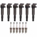 Ena Set Of 6 Ignition Coil With Spark Plug For Bmw 135i 335i 335is 335xi 535i 535xi 740i 740li X6 Z4 Xdrive 2007 2008 2009 2010 