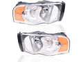 Left Driver Side Halogen Headlight Assembly Set Of 2 For 2002-2005 Dodge Ram 1500 
