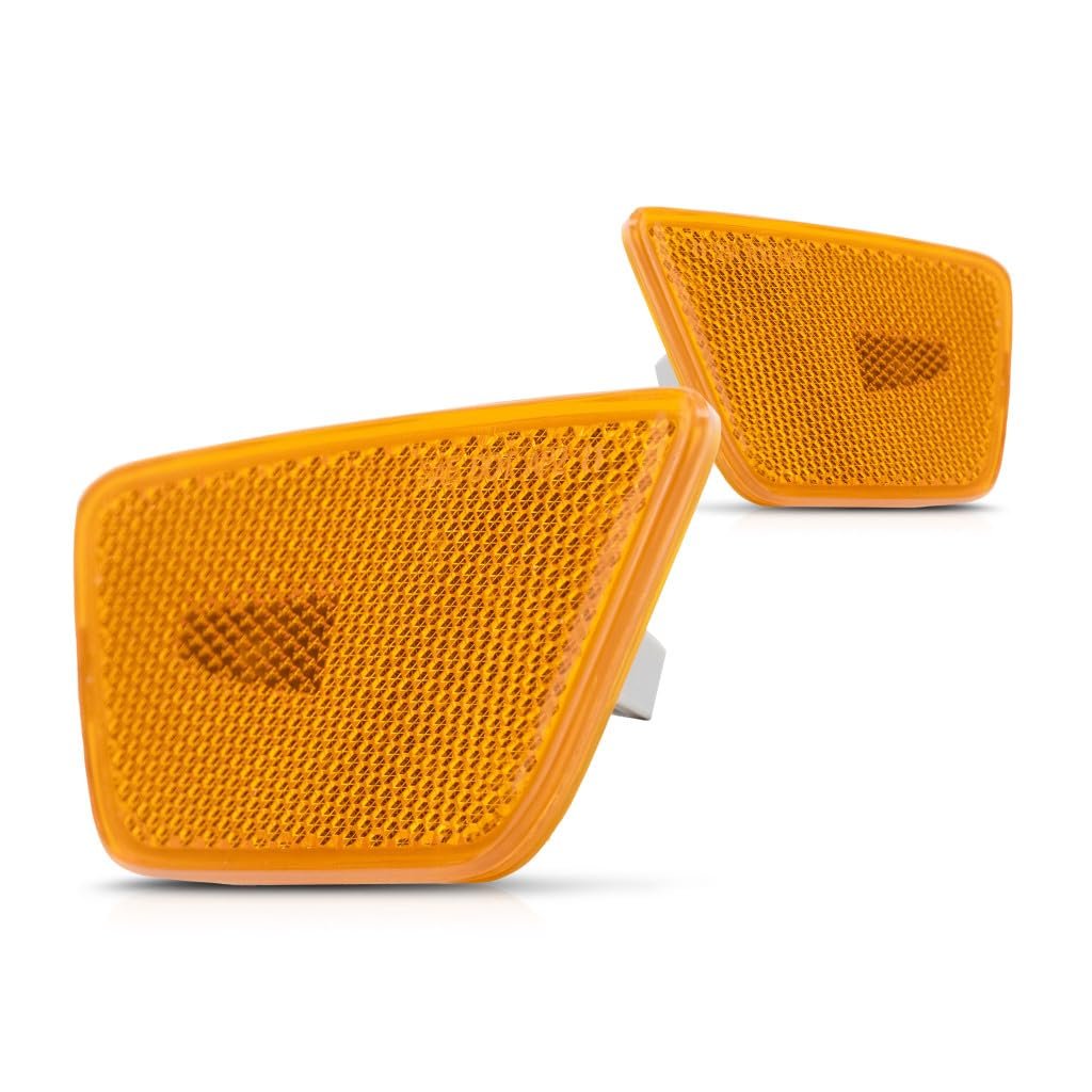 Front Side Marker Lights For Chevy Cruze Limited 2016 Driver And Passenger Pair Amber Lens Replaces Gm2551198 Gm2550198