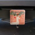 Christmas Deer Merry Bright Joy Peace Love Tow Trailer Hitch Cover Plug Insert