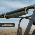 Scosche M21010-15 Baseclamp 18a Panoramic Mirror Base With Two 1 5a Tube Clamps For Atv S Utv S And Side X Sides