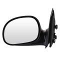 Black Right Side Mirror Fit For 2004d For F-150 Heritage Smooth Glass Manual Folding Non-heated 