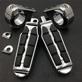 Motorcycle 1 4 Highway Tombstone Offset Mount P Clamp Foot Peg For Honda Goldwing Gl