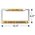 Uc Santa Barbara School Logo Full Size Standard License Plate Metal Frame