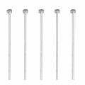 Bettomshin 3 32 Dia Round Tip Steel Straight Ejector Pin Punch 4 Inch Long Silver Gray 5pcs 