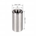 Uxcell M6 Round Connector Nuts 304 Stainless Steel Coupling Nut 20mm 0 78inch Length Pack Of 5
