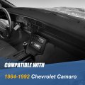 Front Abs Molded Dash Board Cover Cap Overlay Compatible With Chevrolet Camaro 1984-1992 Textured Black