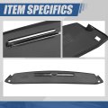 Front Abs Molded Dash Board Cover Cap Overlay Compatible With Chevrolet Camaro 1984-1992 Textured Black