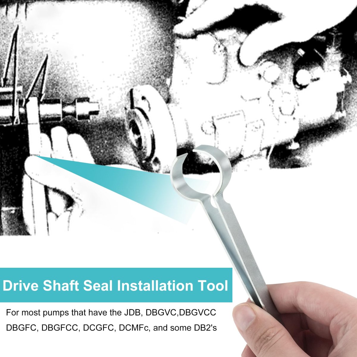 Fuel Pump Drive Shaft Seal Installation Tool 13371 For Stanadyne Roosa Master Db Db2 Jdb Diesel Injection Pumps John Deere