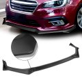 Auto Dynasty 3pcs Sti Style Car Front Bumper Lips Spoiler Wing Body Kit Compatible With Subaru Legacy 18-20 Matte Black