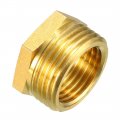 Uxcell Brass Threaded Pipe Fitting G3 4 Male X G1 2 Female Hex Bushing Adapter 2pcs