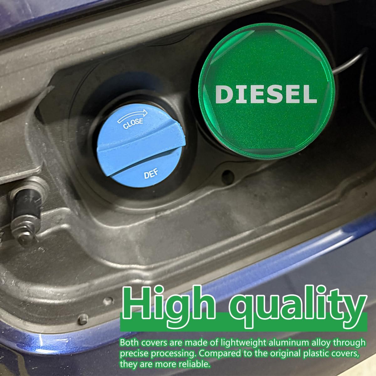 Magnetic Aluminum Diesel Fuel Tank Gas Cap For Gm 3 0l Duramax And Ram 1500 2500 3500 Trucks 2013 2014 2015 2016 2017 2018