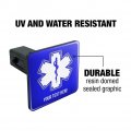 Personalized Custom 1 Line Star Of Life Emt Rn Md Tow Trailer Hitch Cover Plug Insert
