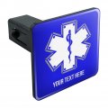 Personalized Custom 1 Line Star Of Life Emt Rn Md Tow Trailer Hitch Cover Plug Insert