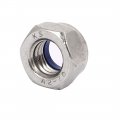 Aexit M8 X Nails Screws Fasteners 1 25mm 304 Stainless Steel Nylock Nylon Insert Hex Lock Nut Bolt Sets 50pcs