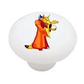 Wizard Fox Decorative High Gloss Ceramic Drawer Knob 
