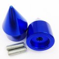 Xkh- Motorcycle Spike Bar Ends Compatible With Kawasaki Ninja 250 500 Zx600 Zx6 636 Zzr600 Zx6r Zx6rr Blue B00y44pdsw