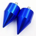 Xkh- Motorcycle Spike Bar Ends Compatible With Kawasaki Ninja 250 500 Zx600 Zx6 636 Zzr600 Zx6r Zx6rr Blue B00y44pdsw