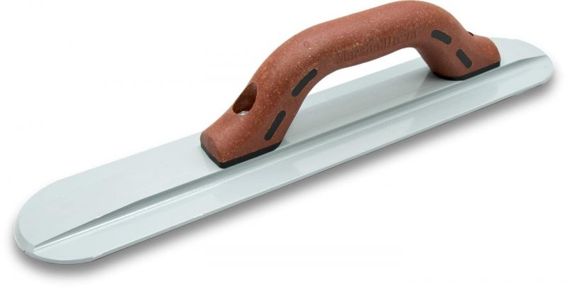 Round End Magnesium Hand Float 16 In X 3 125 Duracork Handle For Smooth Concrete Finish 143dc
