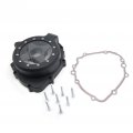 Black Left Engine Stator Cover See Through With Gasket For 2003-2006 Cbr 600rr Billet Aluminum Replacement Part