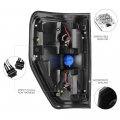 Black Smoke Led Tail Brake Light Housing Lamp Assembly For 2009-2014 Ford F150 Pickup Truck Driver And Passenger Side