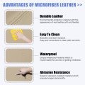 Car Center Console Lid Armrest Seat Box Cover Protector Replacement Microfiber Leather For Toyota Highlander 2008-2013 Beige