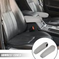 X Autohaux 1 Pair Car Front Seat Armrest Cover Replacement Microfiber Leather Gray For Toyota Sienna 2011-2017