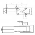 High Torque Gear Motor 31zy Worm Dc 12v24v Permanent Magnet Curtain Machine Billboard 5840 Color 160rpm Dc12v