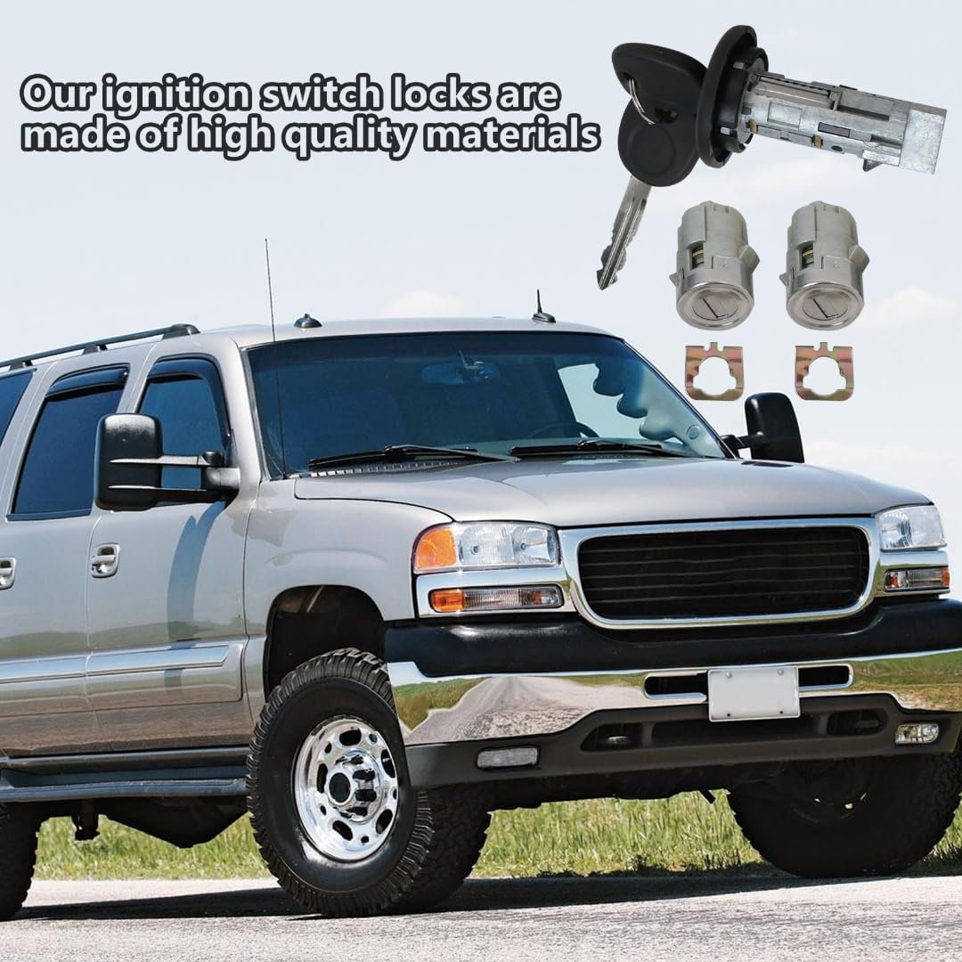 Ignition Switch Lock Cylinder Kit Fit For Chevy Silverado Suburban Tahoe 2003 2004 2005 2006 Replaces Part 707835 706592 598007