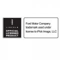 Ipick Image Compatible With Lincoln Rectangular Black Leatherette Key Chain