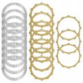 Caltric Clutch Disk Plates Kit Compatible With Honda Gl1800 Gl1800b Bagger Gold Wing 2018-2023