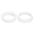 2pcs Rubber Grommets 2-9 16 65mm Drill Hole 2-1 8 54mm Id Top Hat Grommet White Silicone Plug Gasket For Wiring Automotive 