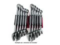 Red Metal Wrench Organizer For 11 Wrenches Tabletop Single Shelf Powder Coated Adjustable Style