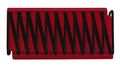 Red Metal Wrench Organizer For 11 Wrenches Tabletop Single Shelf Powder Coated Adjustable Style