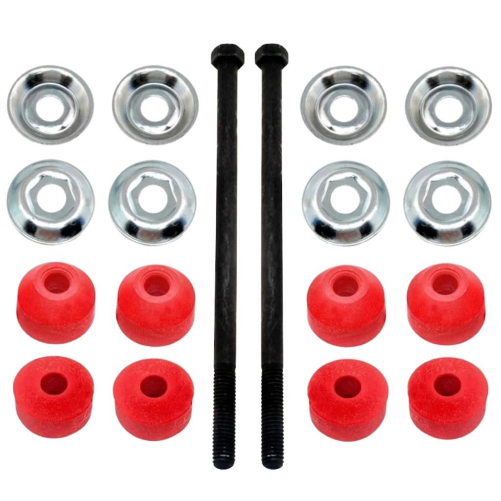 Cadillac Deville 2000 01 02 03 04 2005 Stabilizer Bar Link Set Front Polyurethane Bushing Material Red Hardware Included