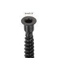 50pcs M6 3x40mm Hex Socket Countersunk Head Self Tapping Connecting Screws Carbon Steel Furniture Confirmat Screw Black