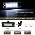 Vipmotoz Full Led License Plate Light For 2015-2022 Ford Mustang 6000k Diamond White 2-pieces Tag Lamp Assembly Replacement