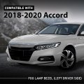 Front Bumper Fog Lamp Bezel Light Cover Left Driver For Honda Accord Sedan 2018-2020 Black