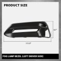 Front Bumper Fog Lamp Bezel Light Cover Left Driver For Honda Accord Sedan 2018-2020 Black