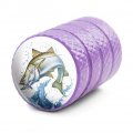 Snook Fishing 3 Valve Stem Caps For Tire Rim Wheel Aluminum Purple