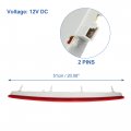 X Autohaux High Level Third Rear Brake Stop Light 63257164978 For Bmw 1 Series M Base 3 0l L6 Gas 2011 Red